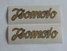 COPPIA DECALCOMANIE A SECCO ADESIVI LOGHI SERBATOIO ISOMOTO 125 AD880082