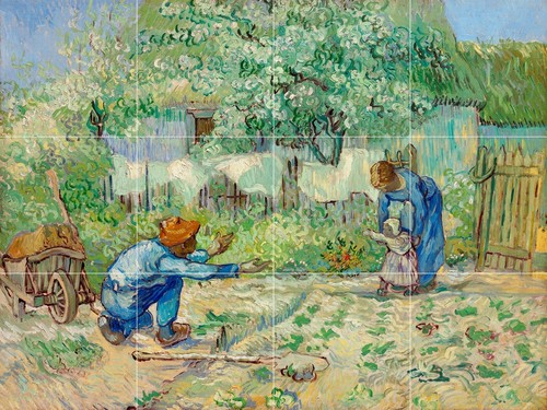 Pannello ceramica mosaico - , di