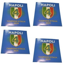4 Adesivi Napoli 10x10 Cm