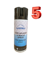 5 SPRAY CERCAFUGHE CERCA FUGHE GAS REFRIGERANTE METANO RILEVATORE PERDITE 400 ml