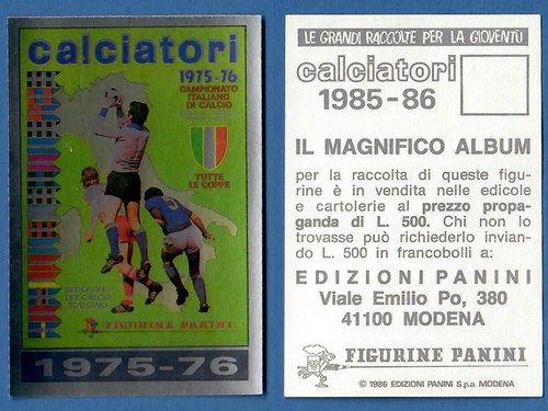 Figurina calciatori panini - figurina,