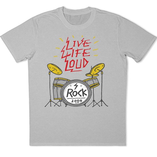 Shirt drum kit rock - drum, live