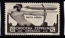 Cirenaica Zeppelin 20 Lire