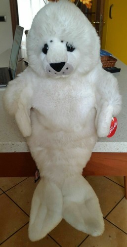 Peluche trudi foca bianca - trudi,