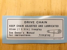 Honda XLV 600 Transalp Forcellone Adesivo Sticker Tensione Catena