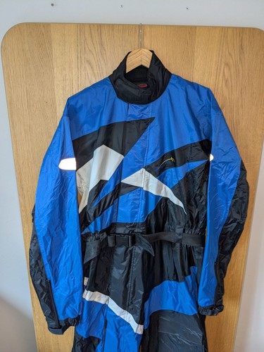 Tuta moto spada blu - moto, nera