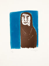 GIUSEPPE MIGNECO (1908-1997) Litografia Opera Grafica Figura Donna Firmata 1966