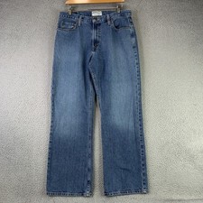 Jeans American Eagle uomo 34x32 blu vestibilità ampia gamba dritta denim premium Y2K