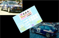 [DECALS 1/43] FORD ESCORT COSWORTH - MARIANI - RALLYE WRC TOUR DE CORSE 1995