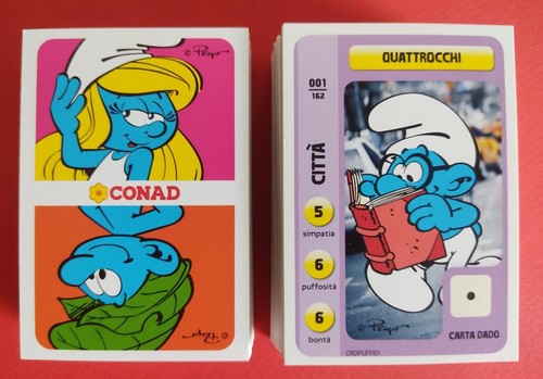 Puffi card conad set serie - puffi,