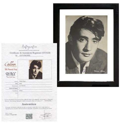 Walter chiari foto - foto, autografata