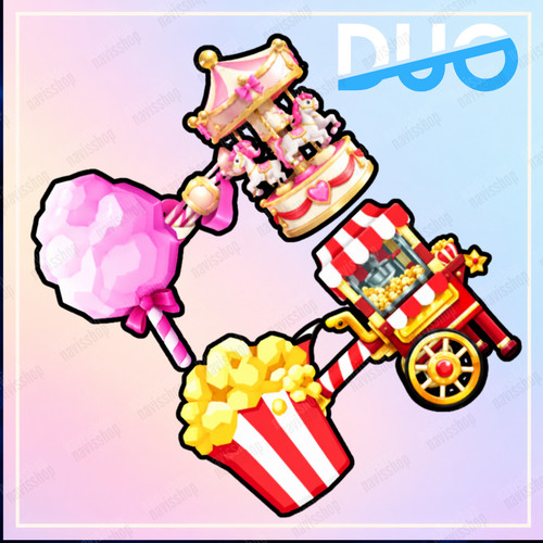 Set giostra supporto popcorn - giostra, e