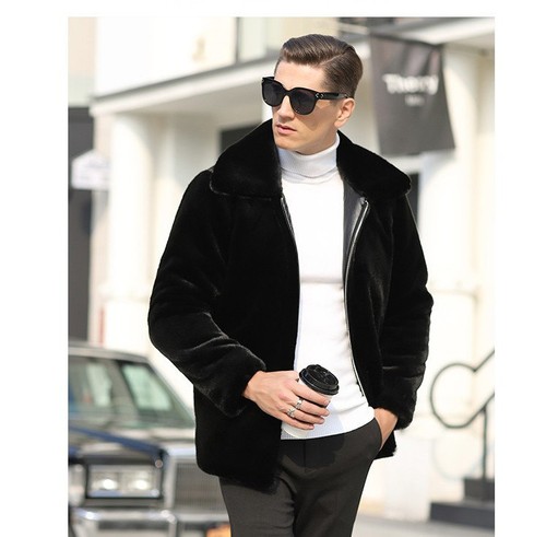 Cappotto pelliccia visone uomo
