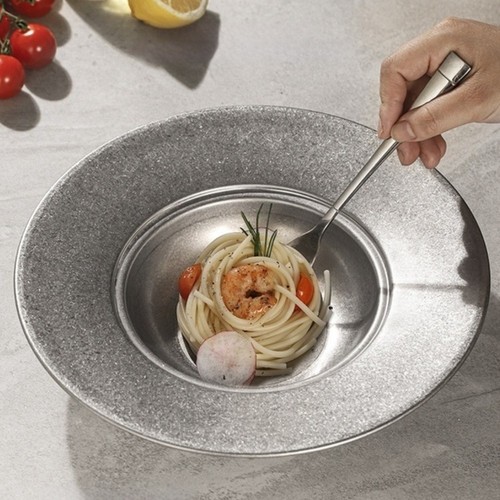 Piatto acciaio inox cm - piatto, in