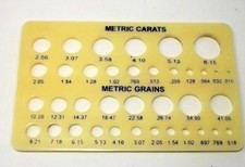 calibro diamanti perle carati grano metrico grain carats diamond pearl gauge 