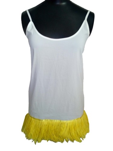 Top bianco mangano con - top,