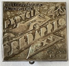 Medaglia Pellegrinaggio Motoristico Perugia Predappio 1937 Moto Motociclismootti