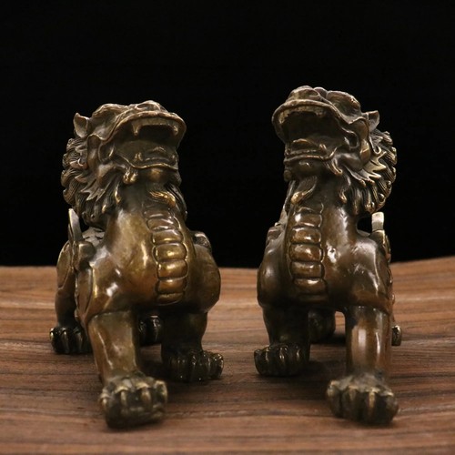 Statua unicorno ruyi bronzo - unicorno,