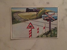 figurina/card quaderni edis auto e moto passaggio a livello senza barriere 312 