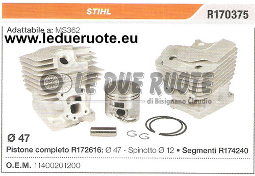 114002012100 kit cilindro - kit,