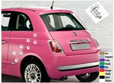 KIT ADESIVI ZAMPE CANE GATTO PER AUTO MOTO 12 PEZZI4x4STICKERS  DOG CANI VINILE