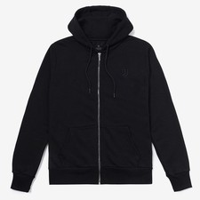 Juventus Felpa Nera con Cappuccio e Zip Essential Prodotto Ufficiale Uomo