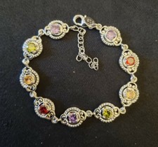 BRACCIALE INTARSIATO ARGENTO