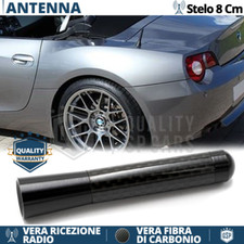 Antenna Corta 8cm Fibra Carbonio PER Bmw Z3-Z4 VERO Segnale RADIO AM-FM-DAB tuni