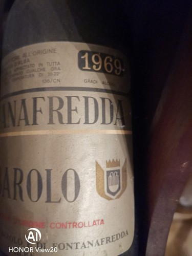 Barolo 1969 fontanafredda - barolo,