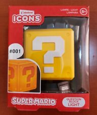 Nintendo Icons Super Mario Question Block Lampada - COME NUOVO/AS NEW