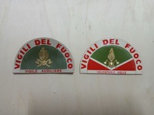 Vigili del fuoco Vintage stemmi Coppia Distintivi Avva Volontario Ausiliare
