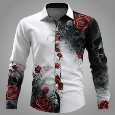 Camicia uomo casual manica