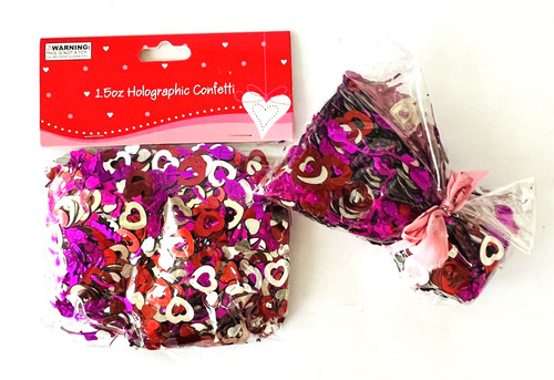 Confetti olografici cuori - , san