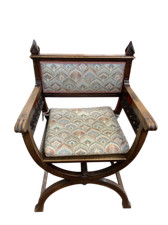 Antica Poltroncina poltrona savonarola inizi del 900