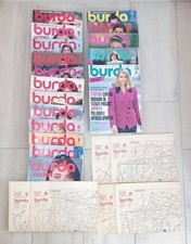 BURDA MODEN 23 RIVISTE + CARTAMODELLI CUCITO ANNI 80 ISTRUZIONI ITALIANO MODA