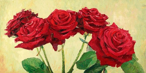 Quadro fiori rose - fiori, stampa