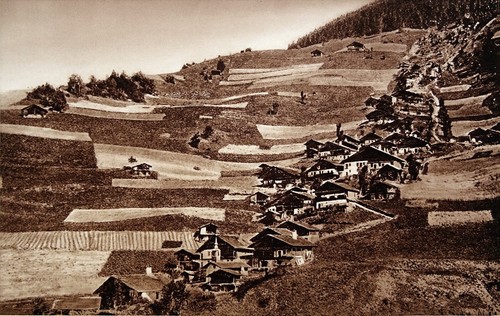 Chalets sur adret autrefois - l'adret,