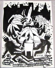 Mark Kostabi quadro originale