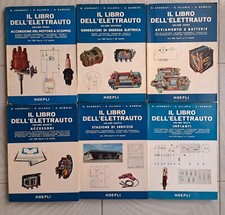 INGEGNERIA IL LIBRO DELL'ELETTRAUTO HOEPLI 6VV OPERA COMPLETA BATTERIE DINAMO