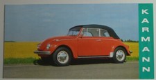 piccolo depliant Karmann VW Maggiolino 1302 LS Cabriolet anche automatico 1971