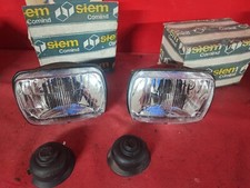 GRUPPI OTTICI FANALI FARI FIAT 126 127 128 BERLINA ORIGINALI SIEM SENZA POSIZION