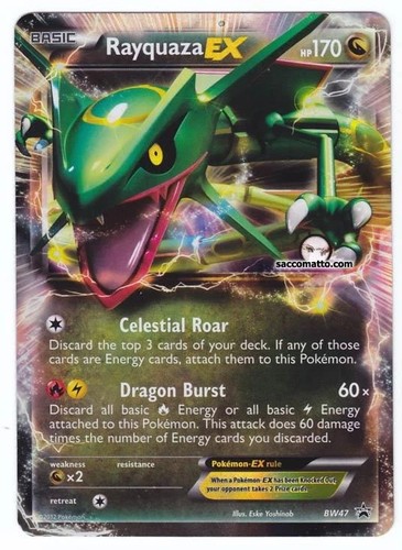 Pokemon rayquaza ex - pokemon, bw47