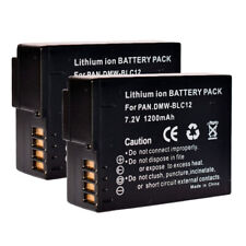 Confezione 2 batterie DMW-BLC12 per Panasonic Lumix DMC-GX8 DMC-G85 DMC-GH2