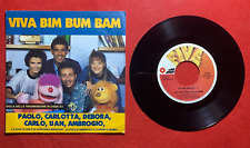 Disco Vinile 45 giri (1989) VIVA BIM BUM BAM Bonolis Uan Four , Italia 1 Five