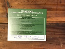 Scheda garanzia processore