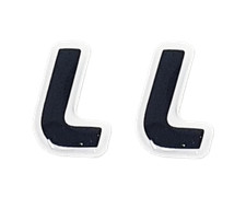 Adesivo Lettera "L" 3D Tabella