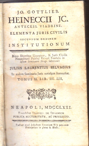Elementa juris civilis tomo - juris, 2