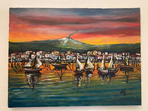 Dipinto olio tela - tela, 30x40