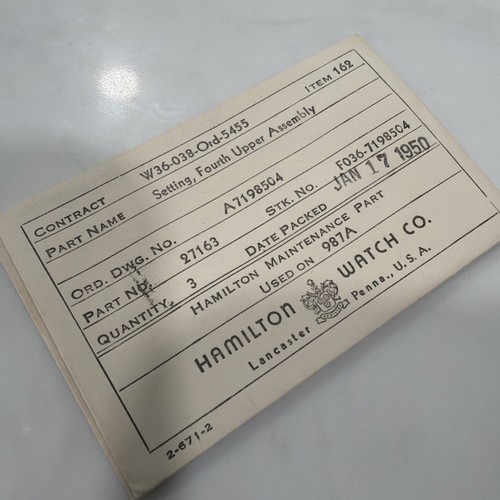Nos hamilton 987a set - nos!,