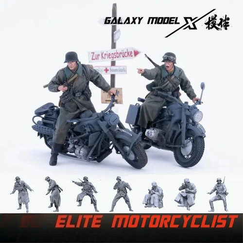 Modellino motociclista tedesco